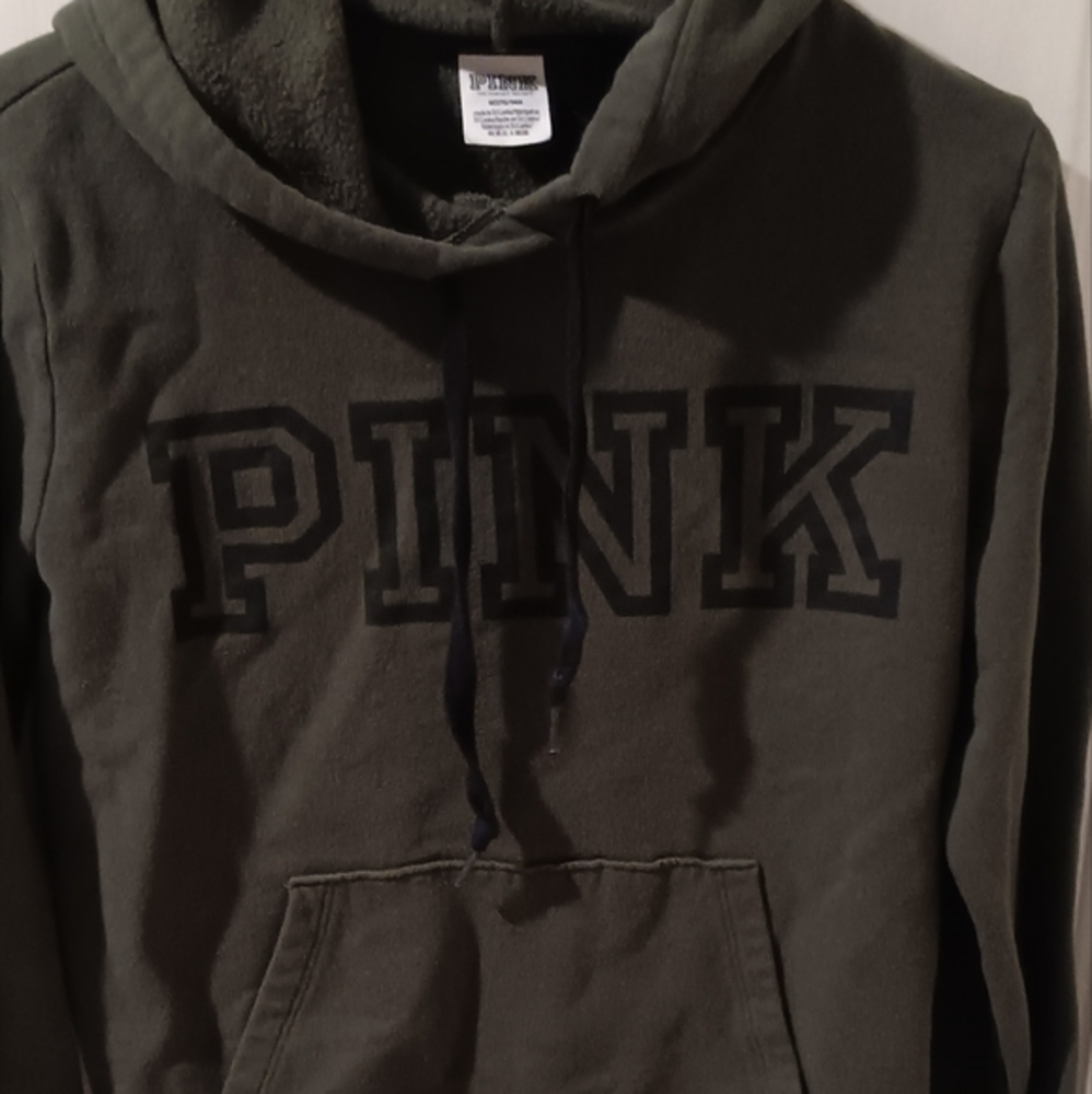 Victoria's Secret PINK Hoodie - Black and green 💚